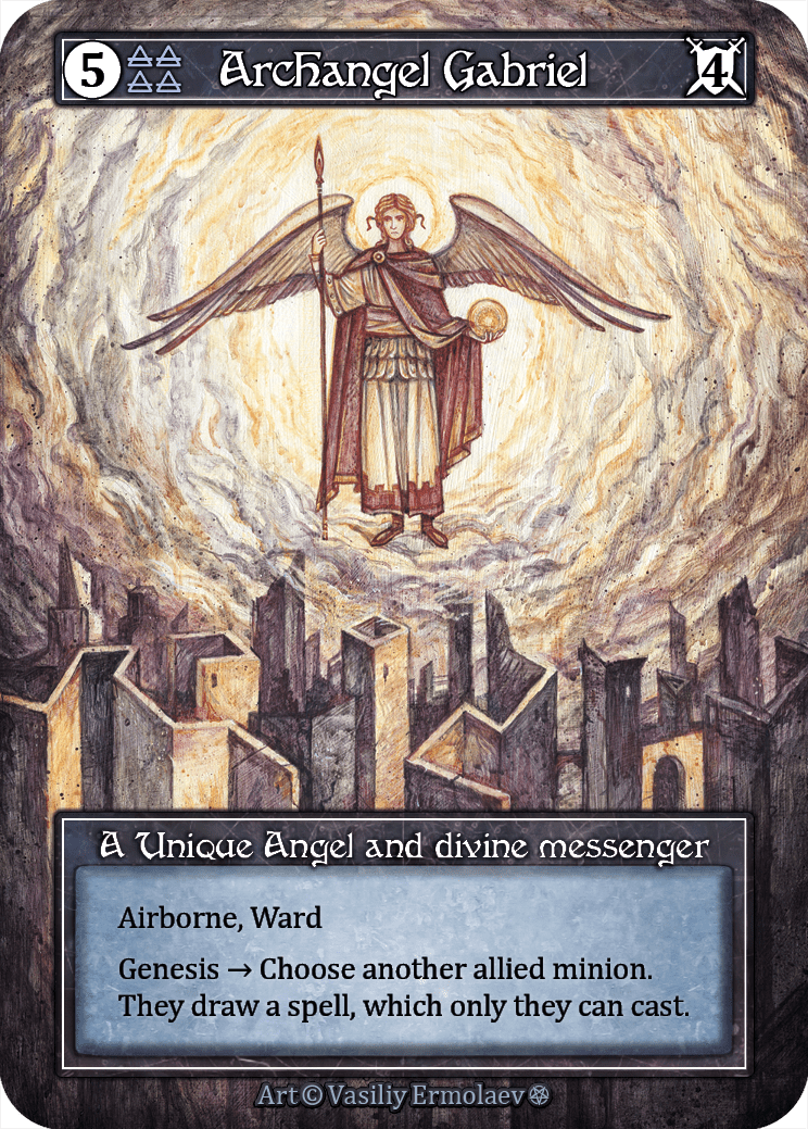Archangel Gabriel (foil ⛧) Un. - Trolls of the Realm